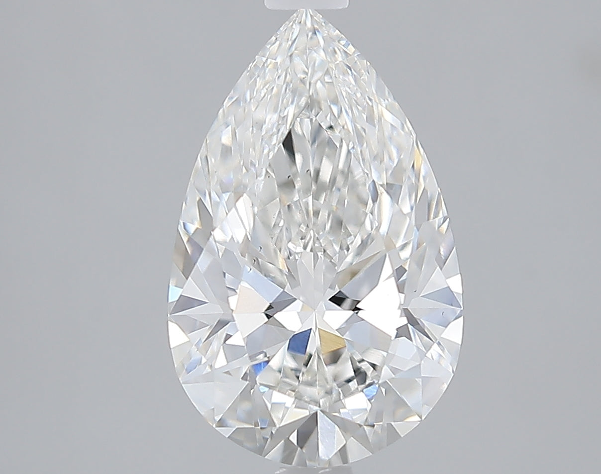 Lab-Grown 2.53 Carat Pear Shape Diamond color G Clarity VS1 With GIA Certificate, precious stones, engagement diamonds