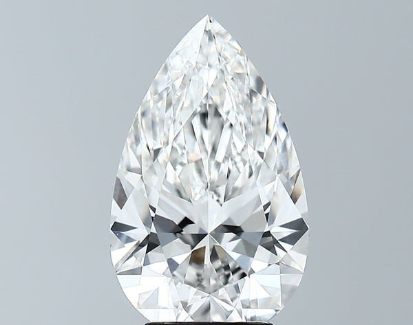 Lab-Grown 4.02 Carat Pear Shape Diamond color F Clarity VVS2, precious stones, engagement diamonds