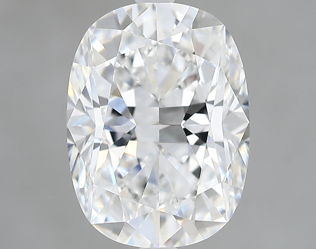 Lab-Grown 3.04 Carat Cushion Brilliant Diamond color E Clarity VVS2, precious stones, engagement diamonds
