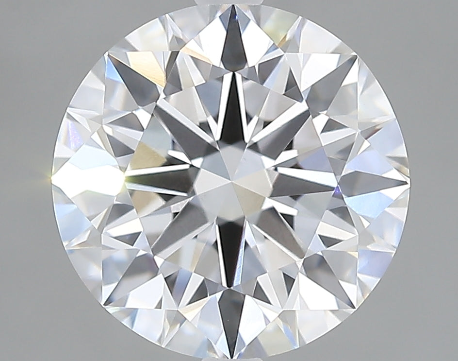 Lab-Grown 3.18 Carat Round Brilliant Diamond color D Clarity VVS2, precious stones, engagement diamonds