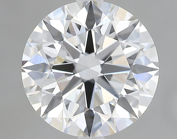 Lab-Grown 2.74 Carat Round Brilliant Diamond color E Clarity VVS2, precious stones, engagement diamonds