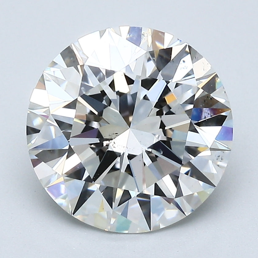 Natural 3.17 Carat Round Brilliant Diamond G-SI1 with GIA Certificate, natural diamonds, precious stones, engagement diamonds