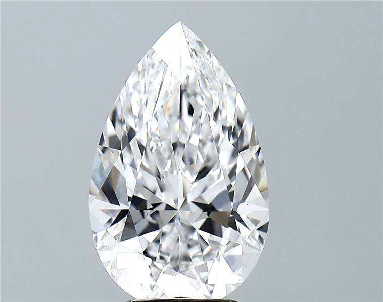 Lab-Grown 3.15 Carat Pear Shape Diamond color D Clarity VS1 With GIA Certificate, precious stones, engagement diamonds