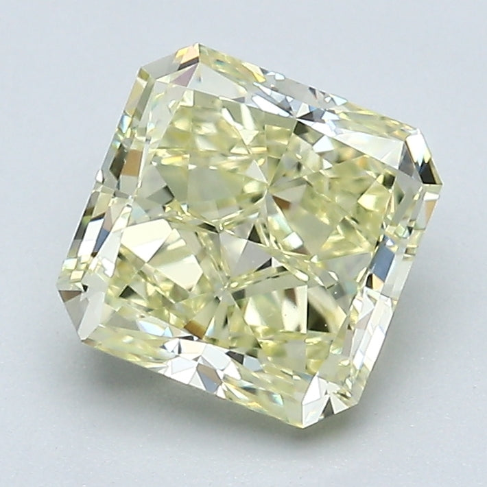 1.94 Carat Radiant Cut Natural Mined Diamond Fancy Light  Yellow Color VS1 Clarity With GIA Certificate, natural diamonds, precious stones, engagement diamonds
