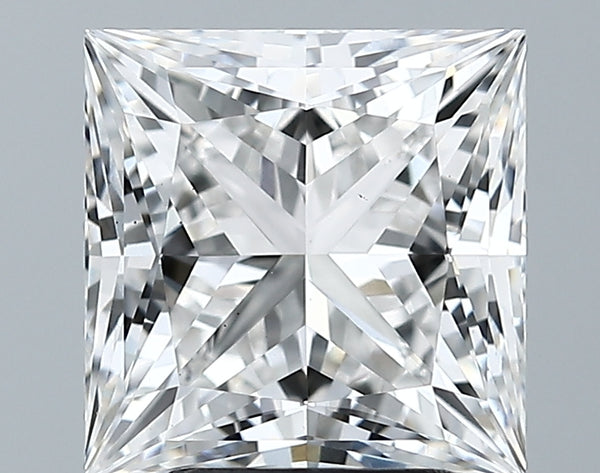 Lab-Grown 3.86 Carat Princess Cut Diamond color E Clarity VS1 With GIA Certificate, precious stones, engagement diamonds