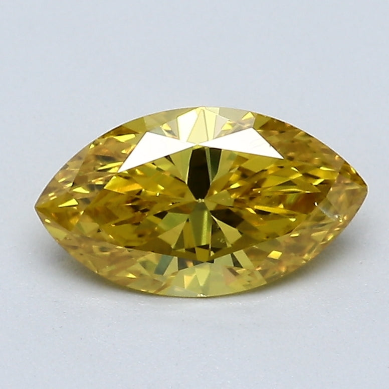 0.87 Carat Marquis Shape Natural Mined Diamond Fancy Vivid  Yellow Color SI1 Clarity With GIA Certificate, natural diamonds, precious stones, engagement diamonds