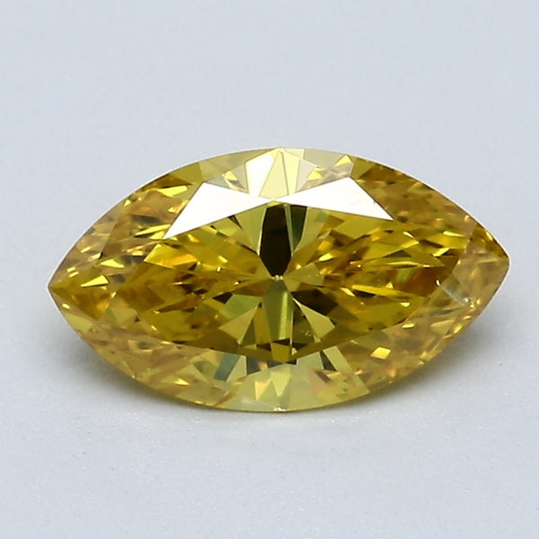 0.87 Carat Marquis Shape Natural Mined Diamond Fancy Vivid  Yellow Color SI1 Clarity With GIA Certificate, natural diamonds, precious stones, engagement diamonds