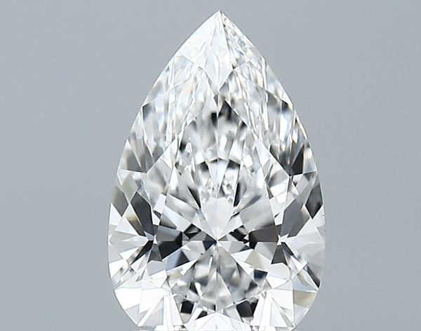 Lab-Grown 2.09 Carat Pear Shape Diamond color E Clarity VVS2 With GIA Certificate, precious stones, engagement diamonds