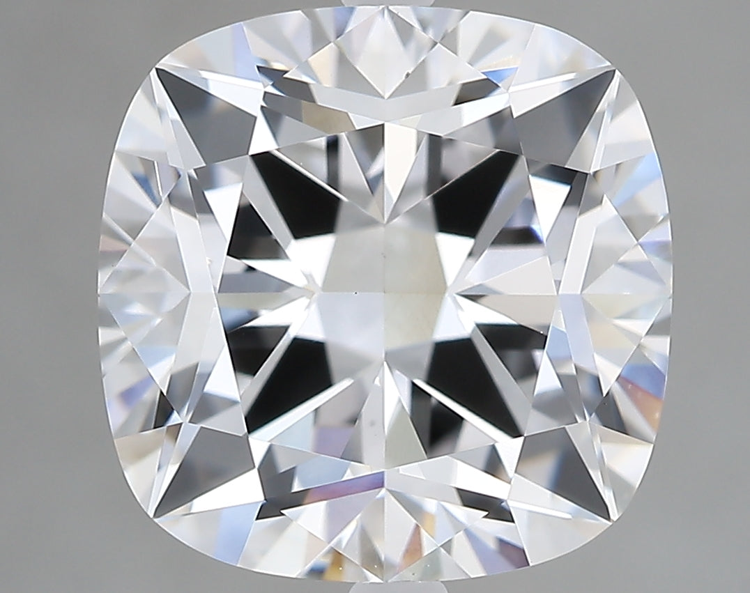 Lab-Grown 5.56 Carat Square Cushion Cut Diamond color E Clarity VS1, precious stones, engagement diamonds