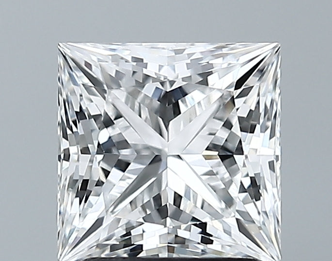 Lab-Grown 2.06 Carat Princess Cut Diamond color D Clarity VVS2 With GIA Certificate, precious stones, engagement diamonds
