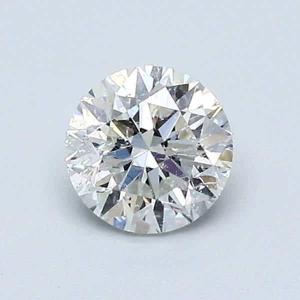 0.72 Carat Round Brilliant Natural Mined Diamond J Color I2 Clarity With GIA Certificate, natural diamonds, precious stones, engagement diamonds