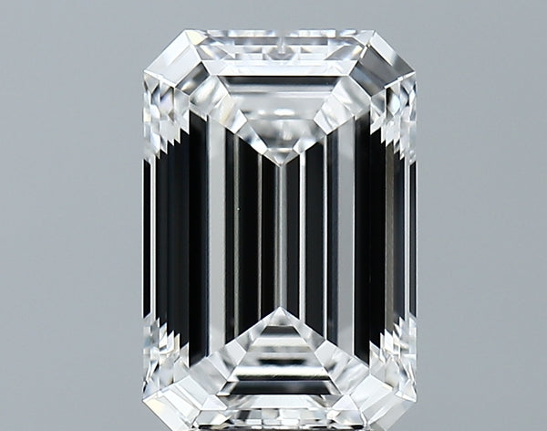 Lab-Grown 2.54 Carat Emerald Cut Diamond color D Clarity VVS2, precious stones, engagement diamonds