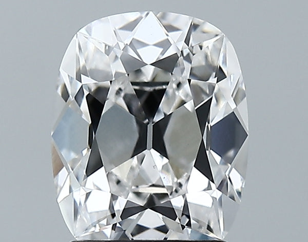 Lab-Grown 2.07 Carat Antique Cushion Cut Diamond color E Clarity VS2 With GIA Certificate, precious stones, engagement diamonds