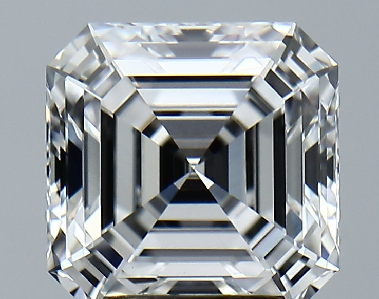 Lab-Grown 3.47 Carat Asscher Cut Diamond color E Clarity VVS2, precious stones, engagement diamonds