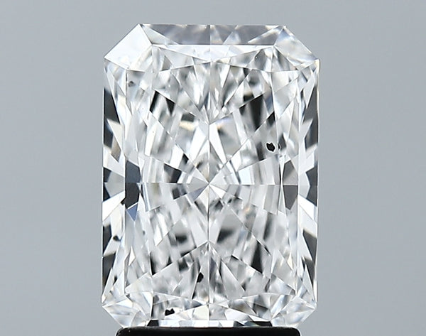 Lab-Grown 2.63 Carat Radiant Cut Diamond color E Clarity SI2 With GIA Certificate, precious stones, engagement diamonds