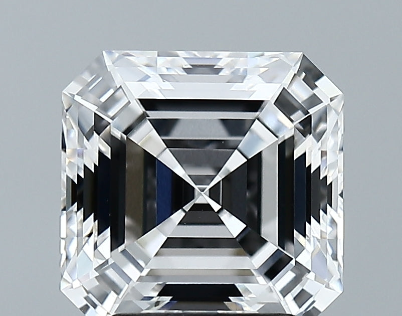 Lab-Grown 3.07 Carat Asscher Cut Diamond color E Clarity VVS1 With GIA Certificate, precious stones, engagement diamonds