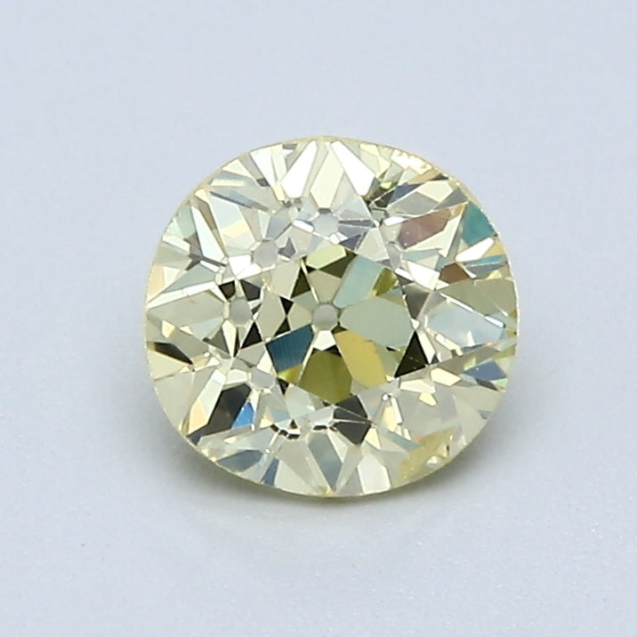 0.71 Carat Old European Cut Estate Natural Mined Diamond Fancy  Yellow Color SI2 Clarity With GIA Certificate, natural diamonds, precious stones, engagement diamonds