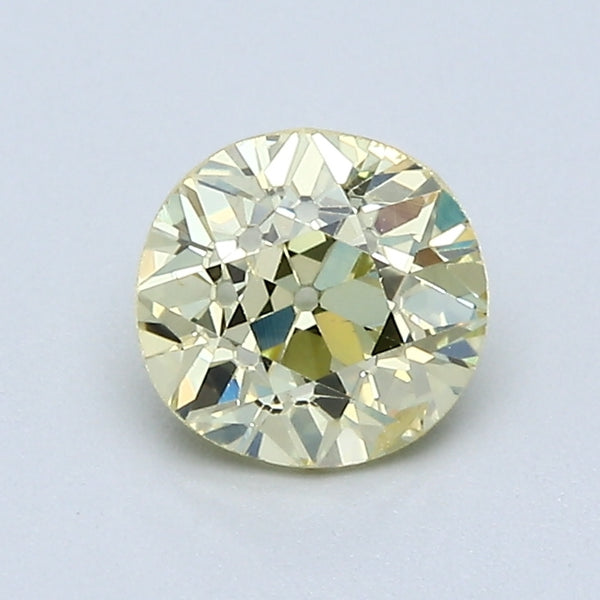 0.71 Carat Old European Cut Estate Natural Mined Diamond Fancy  Yellow Color SI2 Clarity With GIA Certificate, natural diamonds, precious stones, engagement diamonds
