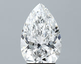 Lab-Grown 3.01 Carat Pear Shape Diamond color D Clarity VVS2 With GIA Certificate, precious stones, engagement diamonds