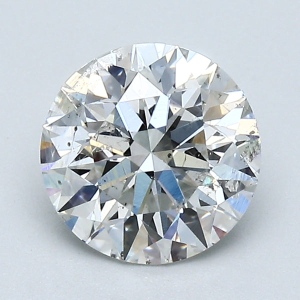 1.53 Carat Round Brilliant Diamond color G Clarity I2, natural diamonds, precious stones, engagement diamonds