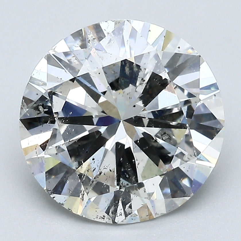 3.20 Carat Round Brilliant Natural Mined Diamond H Color I1 Clarity With GIA Certificate, natural diamonds, precious stones, engagement diamonds