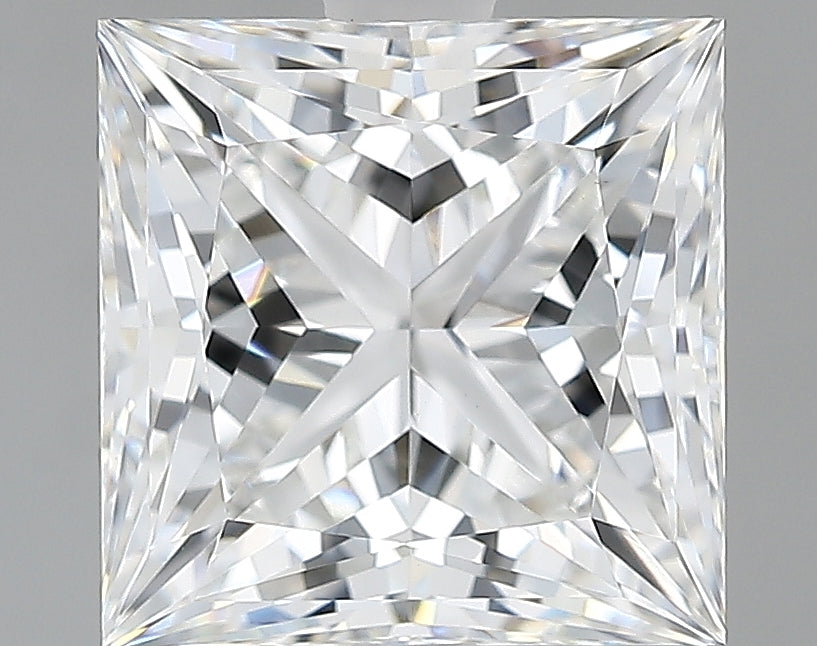 Lab-Grown 3.11 Carat Princess Cut Diamond color E Clarity VVS2, precious stones, engagement diamonds