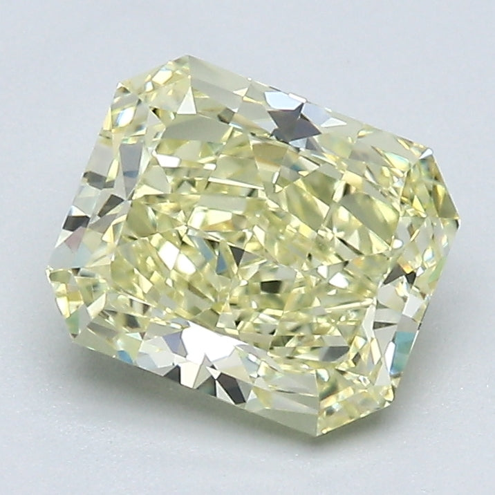 1.57 Carat Radiant Cut Natural Mined Diamond Fancy Light  Yellow Color VVS2 Clarity With GIA Certificate, natural diamonds, precious stones, engagement diamonds