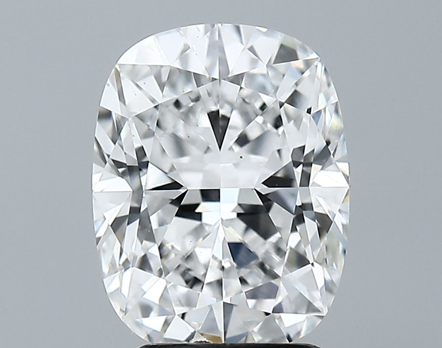 Lab-Grown 2.92 Carat Cushion Brilliant Diamond color E Clarity VS2, precious stones, engagement diamonds