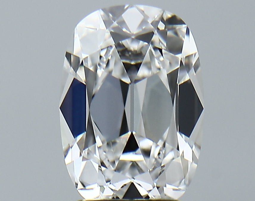 Lab-Grown 2.74 Carat Antique Cushion Cut Diamond color D Clarity VVS2, precious stones, engagement diamonds