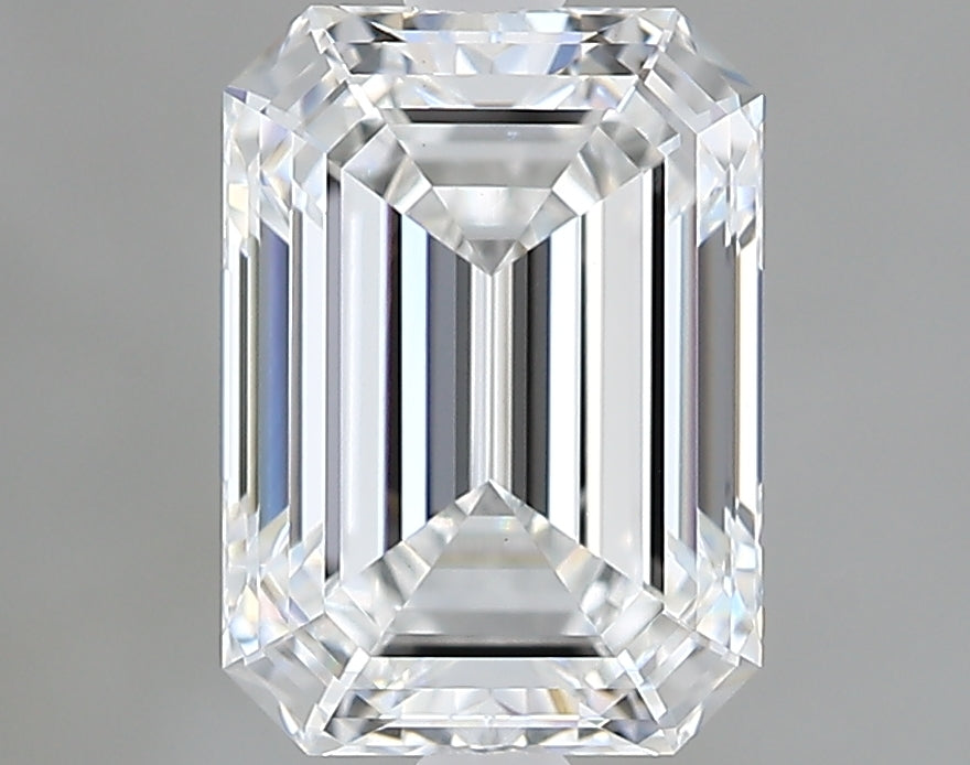 Lab-Grown 2.04 Carat Emerald Cut Diamond color E Clarity VS1 With GIA Certificate, precious stones, engagement diamonds