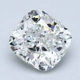 1.68 Carat Cushion Brilliant Diamond color F Clarity VS2, natural diamonds, precious stones, engagement diamonds