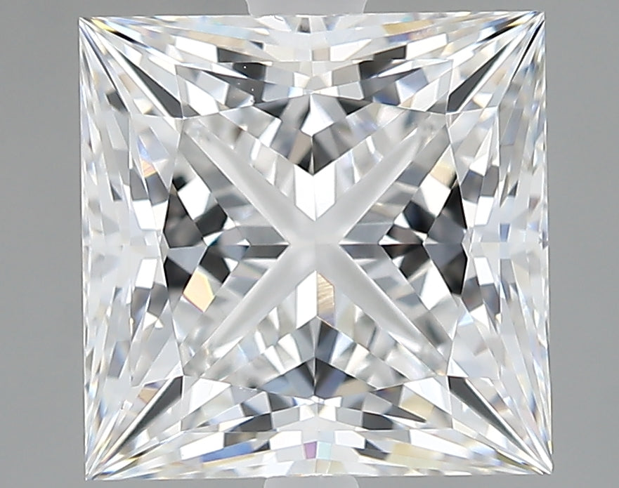 Lab-Grown 3.70 Carat Princess Cut Diamond color E Clarity VVS2, precious stones, engagement diamonds