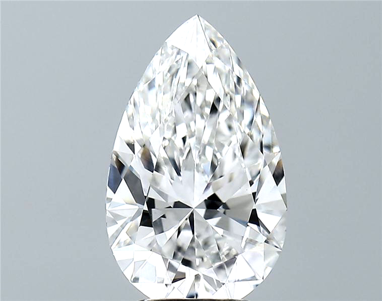 Lab-Grown 3.07 Carat Pear Shape Diamond color E Clarity VVS2, precious stones, engagement diamonds