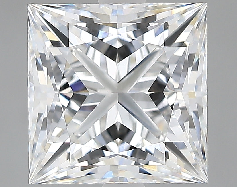 Lab-Grown 3.12 Carat Princess Cut Diamond color E Clarity VVS2, precious stones, engagement diamonds