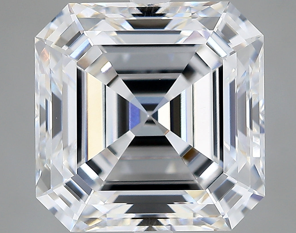 Lab-Grown 5.59 Carat Asscher Cut Diamond color E Clarity VVS2 With GIA Certificate, precious stones, engagement diamonds