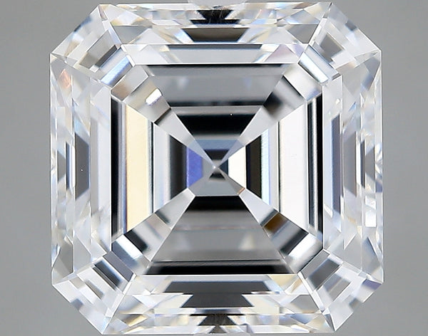 Lab-Grown 5.59 Carat Asscher Cut Diamond color E Clarity VVS2 With GIA Certificate, precious stones, engagement diamonds