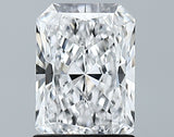 Lab-Grown 1.36 Carat Radiant Cut Diamond color D Clarity VVS2 With GIA Certificate, precious stones, engagement diamonds