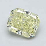 1.32 Carat Radiant Cut Diamond color Fancy Light  Yellow Clarity VS1, natural diamonds, precious stones, engagement diamonds