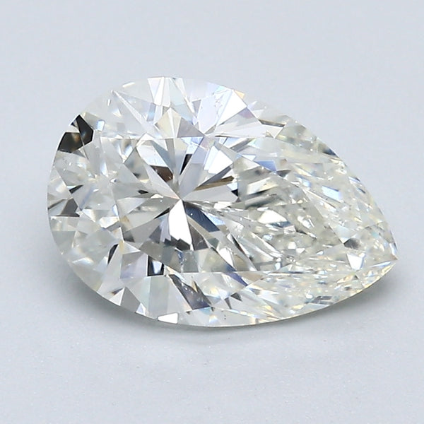 2.01 Carat Pear Shape Natural Mined Diamond I Color SI2 Clarity With GIA Certificate, natural diamonds, precious stones, engagement diamonds