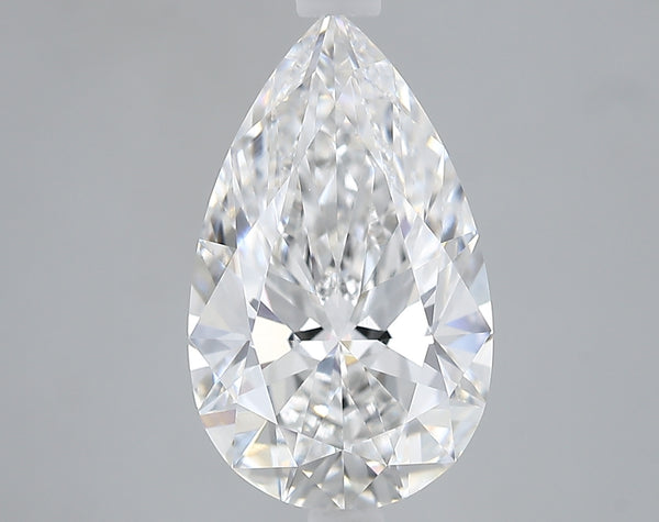 Lab-Grown 3.02 Carat Pear Shape Diamond color E Clarity VVS2 With GIA Certificate, precious stones, engagement diamonds