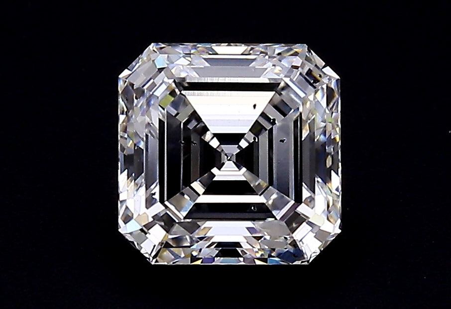 Lab-Grown 2.67 Carat Asscher Cut Diamond color D Clarity SI2 With GIA Certificate, precious stones, engagement diamonds
