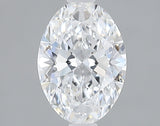 Lab-Grown 1.00 Carat Oval Shape Diamond color D Clarity VS1, precious stones, engagement diamonds