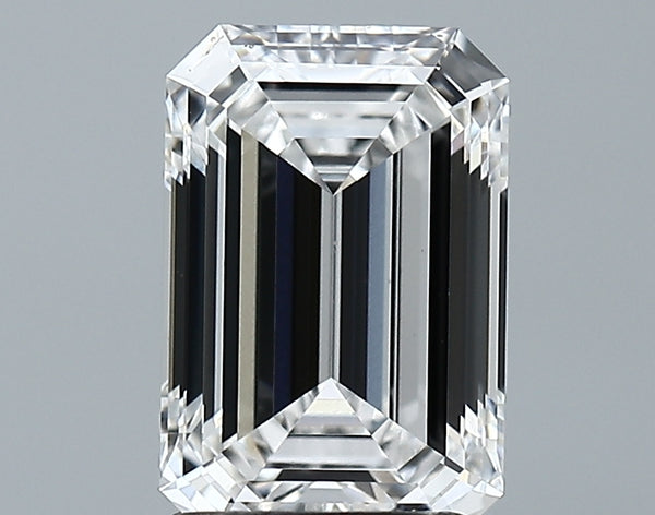 Lab-Grown 2.44 Carat Emerald Cut Diamond color E Clarity VVS2 With GIA Certificate, precious stones, engagement diamonds