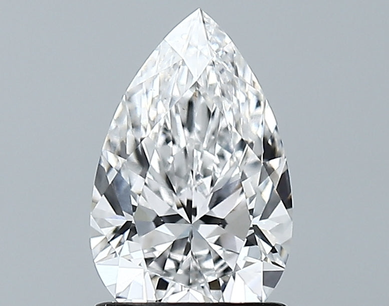 Lab-Grown 1.29 Carat Pear Shape Diamond color D Clarity VS1 With GIA Certificate, precious stones, engagement diamonds