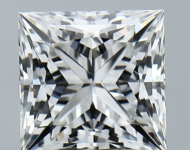Lab-Grown 4.17 Carat Princess Cut Diamond color E Clarity VVS2, precious stones, engagement diamonds