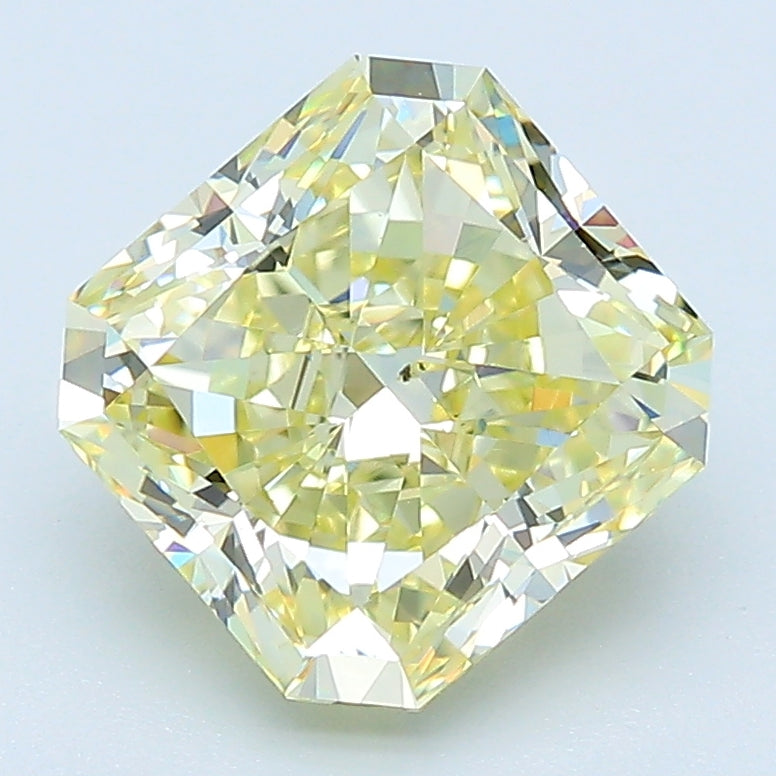 3.00 Carat Radiant Cut Natural Mined Diamond Fancy Light  Yellow Color SI1 Clarity With GIA Certificate, natural diamonds, precious stones, engagement diamonds