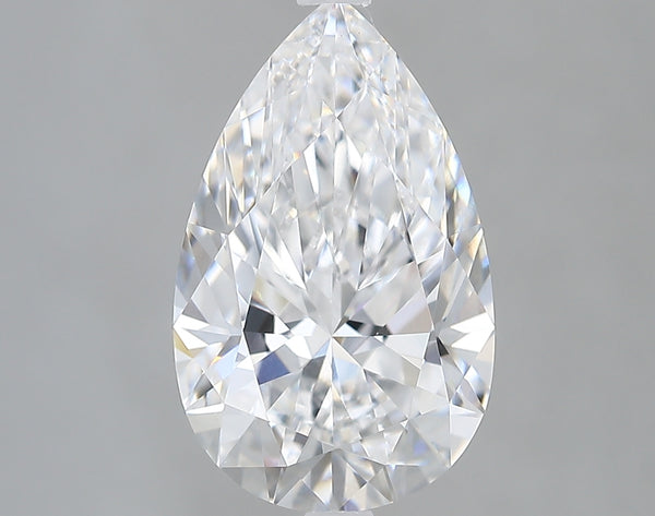 Lab-Grown 3.15 Carat Pear Shape Diamond color D Clarity VVS2 With GIA Certificate, precious stones, engagement diamonds