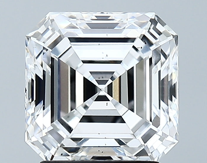 Lab-Grown 2.29 Carat Asscher Cut Diamond color D Clarity VS2 With GIA Certificate, precious stones, engagement diamonds