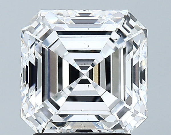 Lab-Grown 2.29 Carat Asscher Cut Diamond color D Clarity VS2 With GIA Certificate, precious stones, engagement diamonds