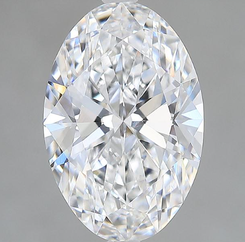 Lab-Grown 3.14 Carat Oval Shape Diamond color D Clarity VVS2 With GIA Certificate, precious stones, engagement diamonds